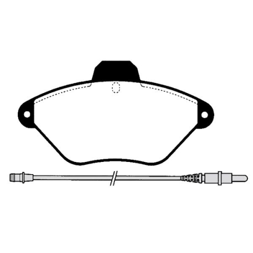 Bremsbelagsatz Scheibenbremse Raicam RA.0439.0 für Citroën Vorderachse