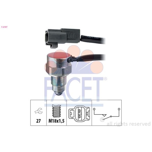 Schalter Rückfahrleuchte Facet 7.6197 Made In Italy - Oe Equivalent für Suzuki