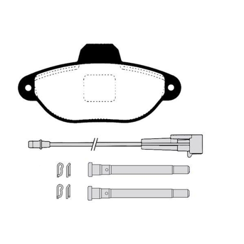 Bremsbelagsatz Scheibenbremse Raicam RA.0446.8 für Fiat Vorderachse