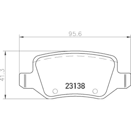 Bremsbelagsatz Scheibenbremse Hella Pagid 8DB 355 018-531 für Mercedes Benz