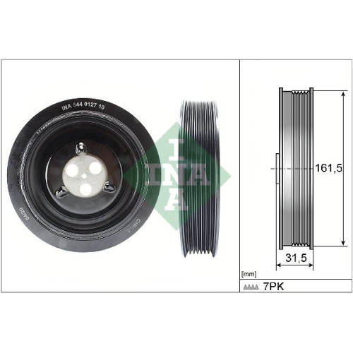 Riemenscheibe Kurbelwelle Ina 544 0127 10 für Ford Land Rover