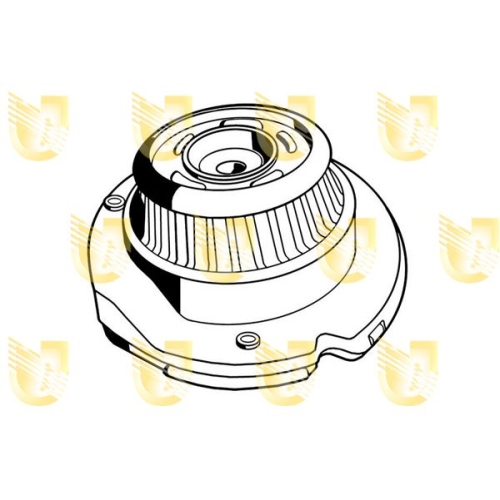 Federbeinstützlager Unigom 392079 für Alfa Romeo Hinterachse Links