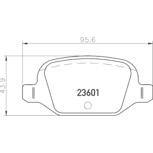 Bremsbelagsatz Scheibenbremse Hella Pagid 8DB 355 009-551 für Citroën Fiat Lada