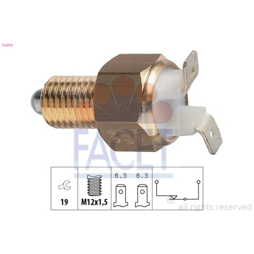 Schalter Rückfahrleuchte Facet 7.6214 Made In Italy - Oe Equivalent für Bmw