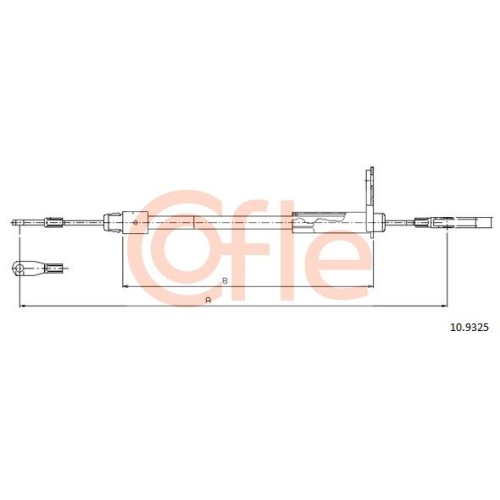 Seilzug Feststellbremse Cofle 10.9325 für Mercedes Benz Mercedes Benz Hinten