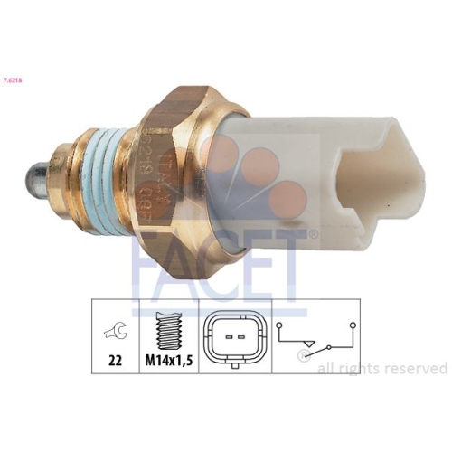 Schalter Rückfahrleuchte Facet 7.6218 Made In Italy - Oe Equivalent für Citroën