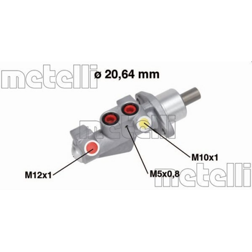 Hauptbremszylinder Metelli 05-0750 für Renault