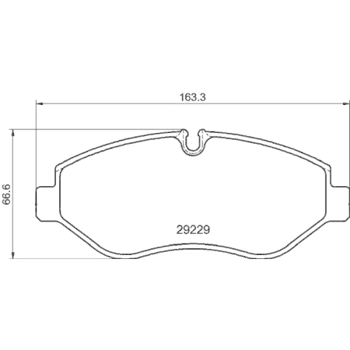 Bremsbelagsatz Scheibenbremse Hella Pagid 8DB 355 005-511 für Iveco Irisbus