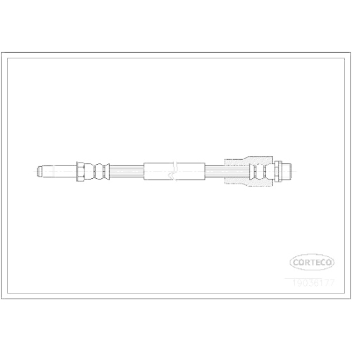 Bremsschlauch Corteco 19036177 für Mercedes Benz Mercedes Benz Hinterachse