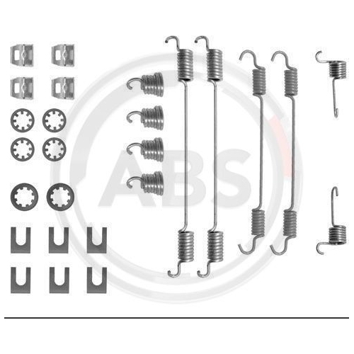 Zubehörsatz Bremsbacken A.b.s. 0656Q für Peugeot Hinterachse