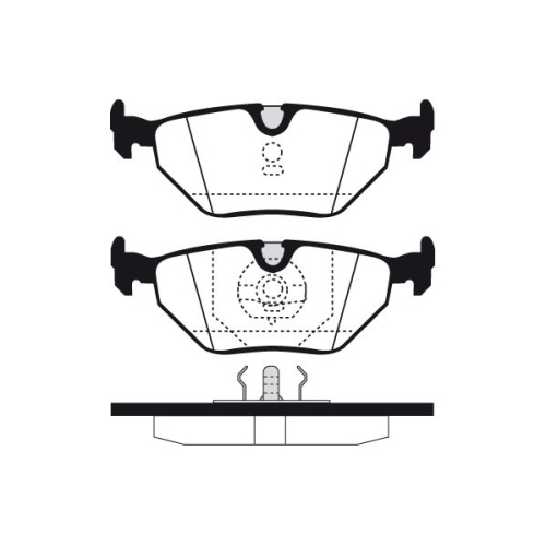 Bremsbelagsatz Scheibenbremse Raicam RA.0394.0 für Bmw Hinterachse