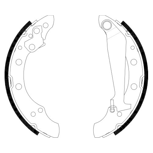 Bremsbackensatz Hella Pagid 8DB 355 001-311 für Audi Seat Skoda VW Vw (faw)