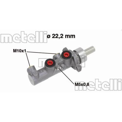 Hauptbremszylinder Metelli 05-0670 für Fiat