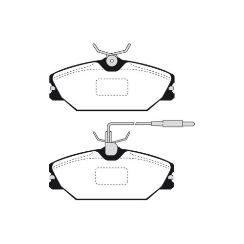 Bremsbelagsatz Scheibenbremse Raicam RA.0388.0 für Renault Alpine Vorderachse