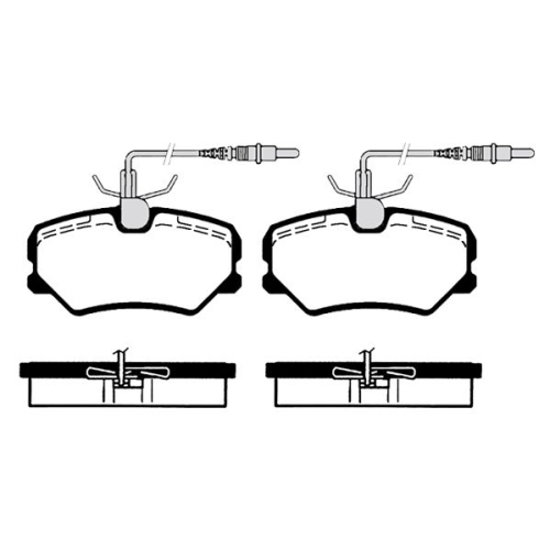 Bremsbelagsatz Scheibenbremse Raicam RA.0347.1 für Citroën Peugeot Vorderachse