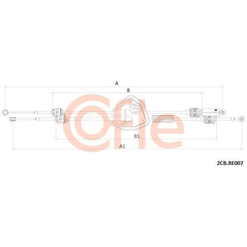 Seilzug Schaltgetriebe Cofle 2CB.RE007 für Renault