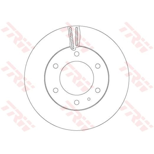 TRW 1X Bremsscheibe Vorderachse für Ford Ford Usa