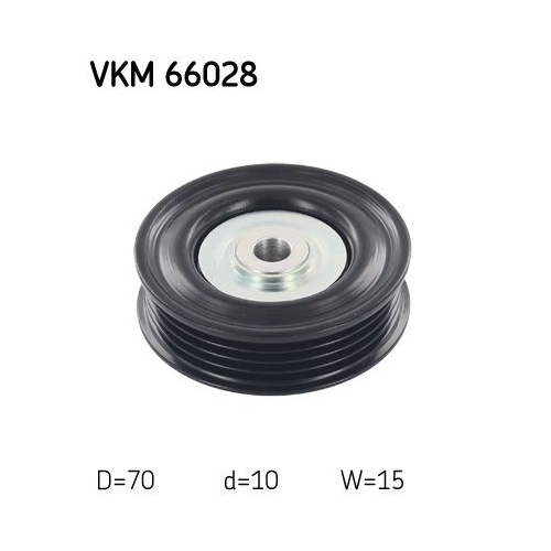 Umlenk /führungsrolle Keilrippenriemen Skf VKM 66028 für Opel Suzuki Vauxhall