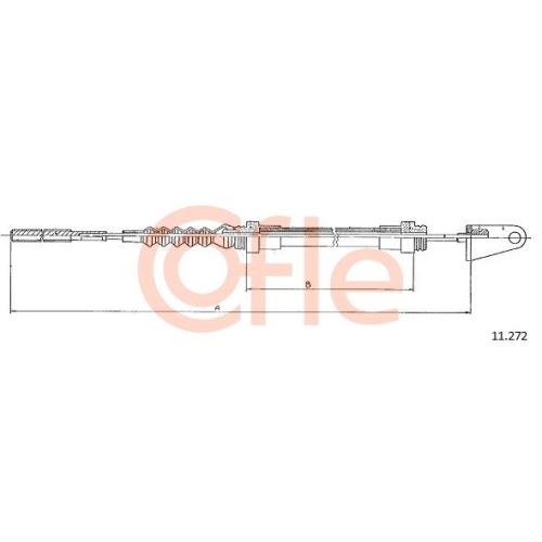 Seilzug Kupplungsbetätigung Cofle 11.272 für Renault