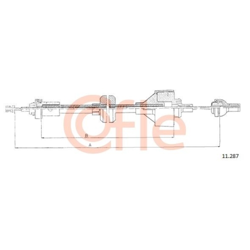 Seilzug Kupplungsbetätigung Cofle 11.287 für Renault