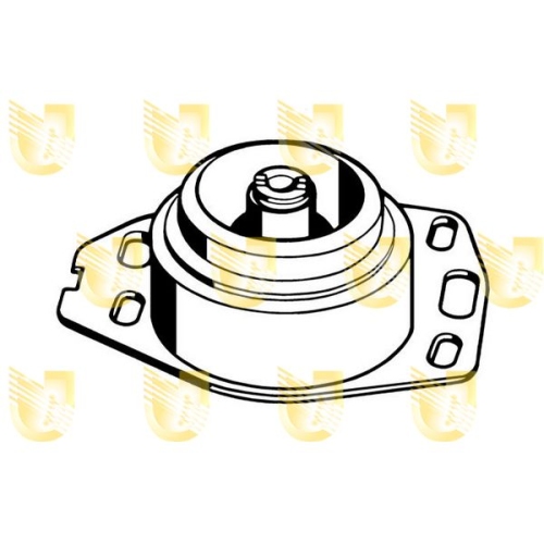 Lagerung Motor Unigom 395111 für Fiat Lancia Hinten