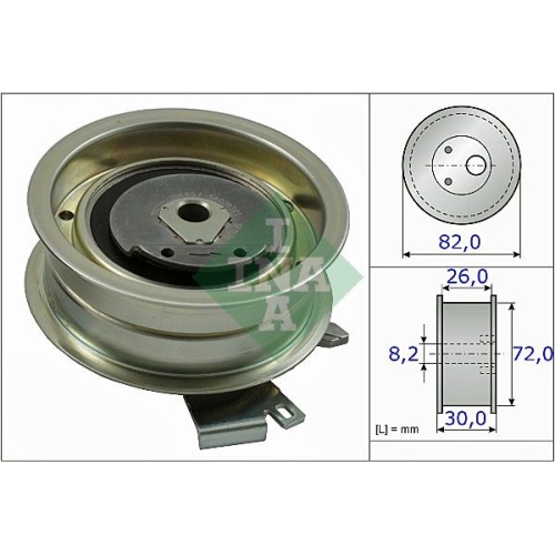 Spannrolle Zahnriemen Ina 531 0203 20 für Audi Seat Skoda VW Besturn (faw)