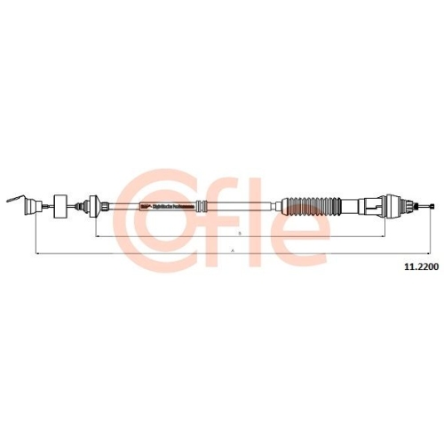 Seilzug Kupplungsbetätigung Cofle 11.2200 für Peugeot