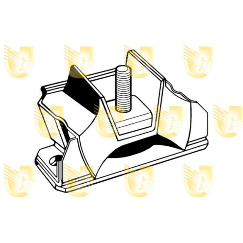 Lagerung Motor Unigom 395121 für Citroën Fiat Peugeot Vorne Vorne Rechts