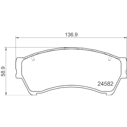 Bremsbelagsatz Scheibenbremse Hella Pagid 8DB 355 013-701 für Ford Mazda Lincoln