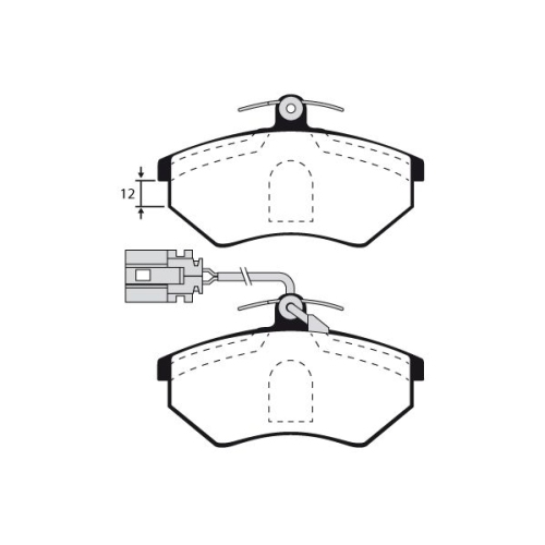 Bremsbelagsatz Scheibenbremse Raicam RA.0310.4 für VW Vorderachse