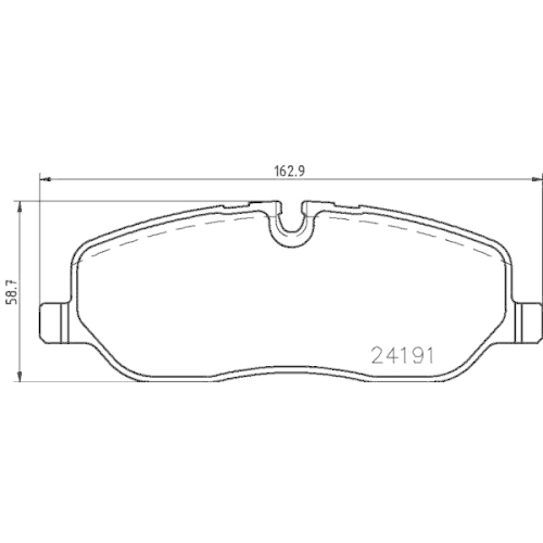 Bremsbelagsatz Scheibenbremse Hella Pagid 8DB 355 011-971 für Land Rover