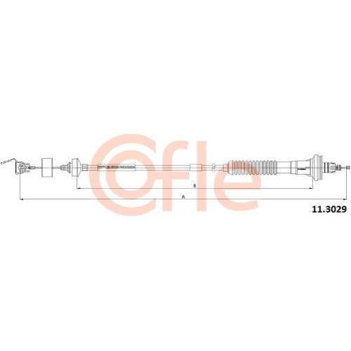 Seilzug Kupplungsbetätigung Cofle 11.3029 für Peugeot