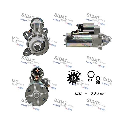 Starter Sidat S12VS0023A2 für Ford