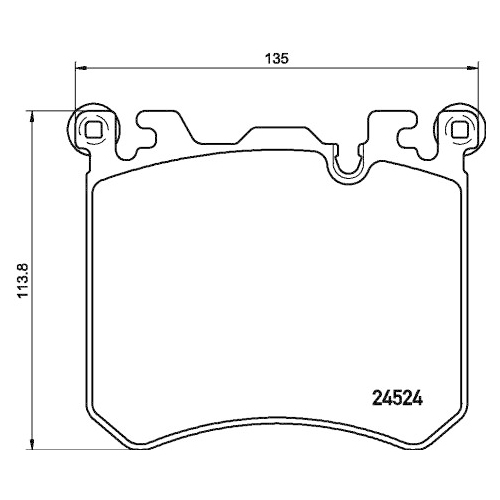 Bremsbelagsatz Scheibenbremse Hella Pagid 8DB 355 020-431 für Bmw Rolls Royce