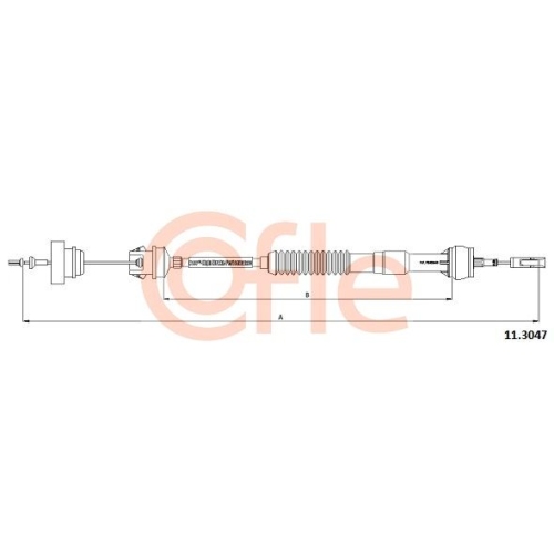 Seilzug Kupplungsbetätigung Cofle 11.3047 für Peugeot