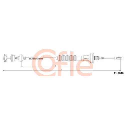 Seilzug Kupplungsbetätigung Cofle 11.3048 für Peugeot