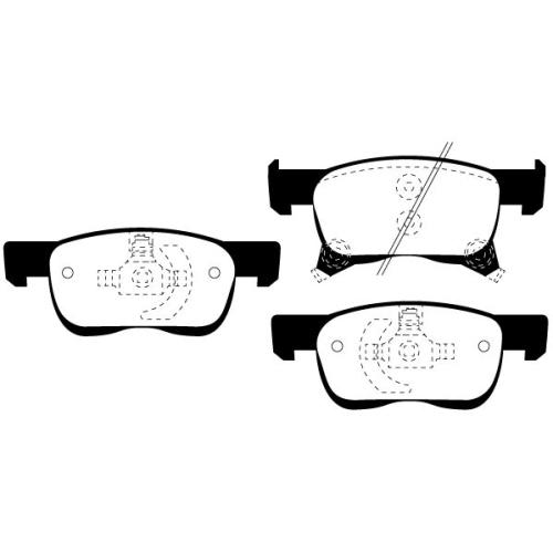 Bremsbelagsatz Scheibenbremse Raicam RA.0120.0 für Opel Vauxhall Vorderachse