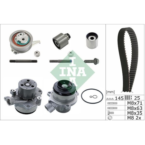 Wasserpumpe + Zahnriemensatz Ina 530 0699 32 für Audi Seat Skoda VW