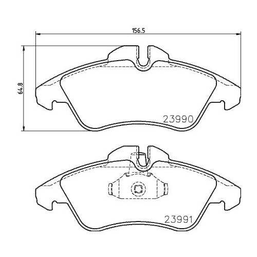 Bremsbelagsatz Scheibenbremse Hella Pagid 8DB 355 014-481 für Vorderachse