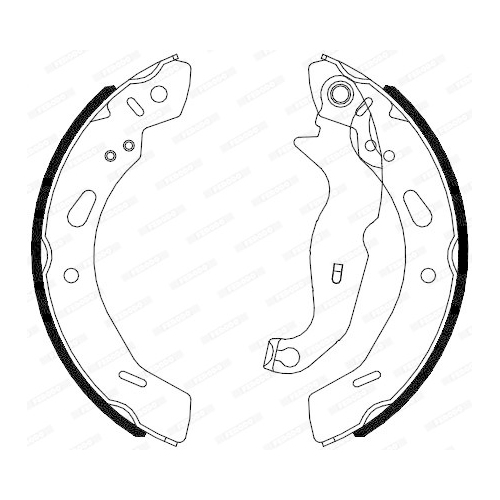 Bremsbackensatz Ferodo FSB4080 Premier für Ford Ford Asia & Oceania Hinterachse