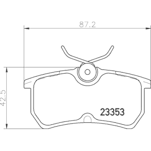 Bremsbelagsatz Scheibenbremse Hella Pagid 8DB 355 018-411 für Ford Ford Usa