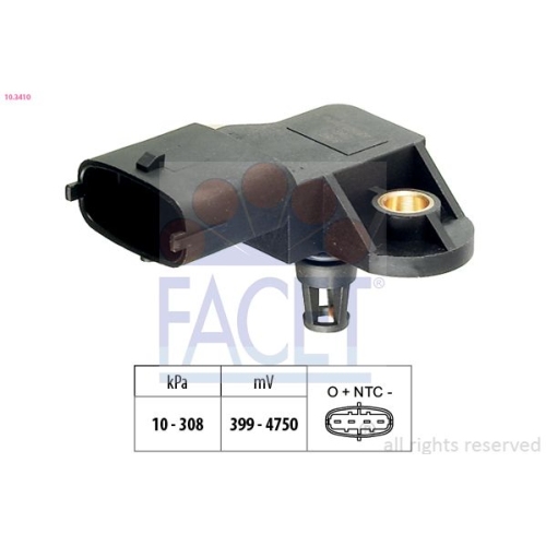 Sensor Boost Pressure Facet 10.3410 Made In Italy - Oe Equivalent for Suzuki