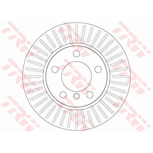 TRW 2X Bremsscheibe Vorderachse für Bmw für Fahrzeuge Ohne Sportpaket