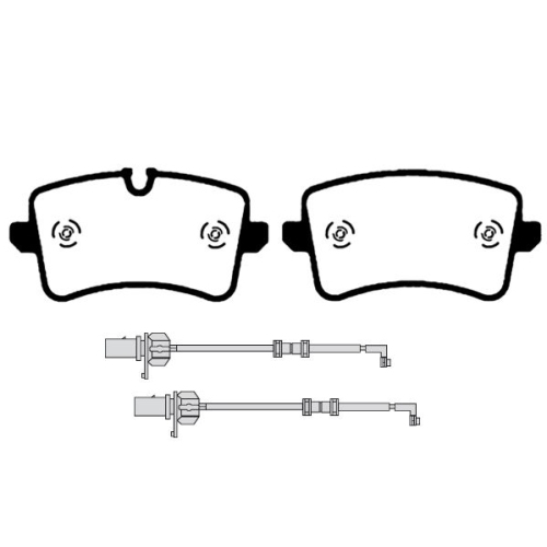 Bremsbelagsatz Scheibenbremse Raicam RA.0931.1 für Audi Hinterachse