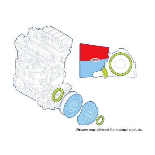 Wellendichtringsatz Kupplung Corteco 19135720 für