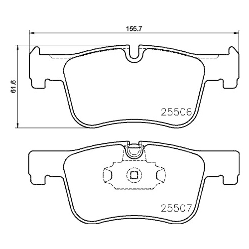 Kit De Plaquettes De Frein Frein À Disque Hella Pagid 8DB 355 019-771 pour Bmw