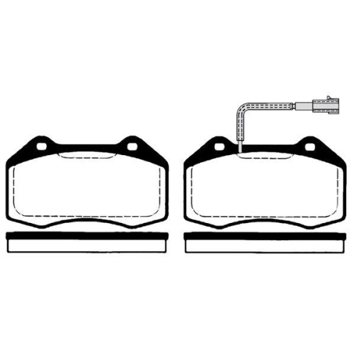 Bremsbelagsatz Scheibenbremse Raicam RA.0801.1 für Alfa Romeo Abarth Vorderachse