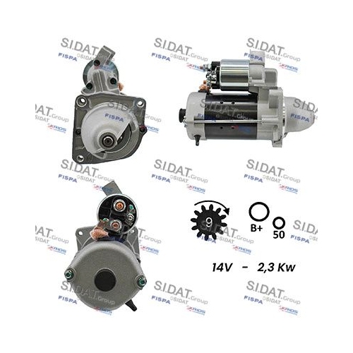 Starter Sidat S12BH0016 für Alfa Romeo Citroën Fiat Iveco Lancia Peugeot