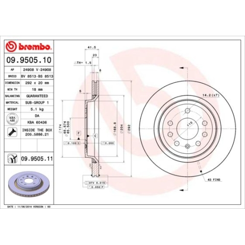 2X Brembo Bremsscheibe Prime Line für Fiat Opel Saab Vauxhall Chevrolet