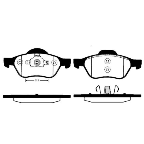 Bremsbelagsatz Scheibenbremse Raicam RA.0823.1 für Renault Vorderachse